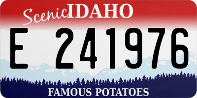 ID license plate E241976