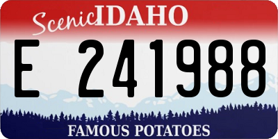 ID license plate E241988