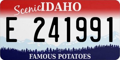 ID license plate E241991