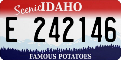ID license plate E242146