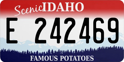 ID license plate E242469