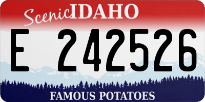 ID license plate E242526