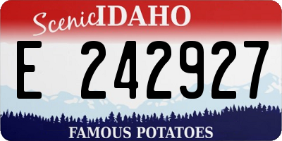 ID license plate E242927