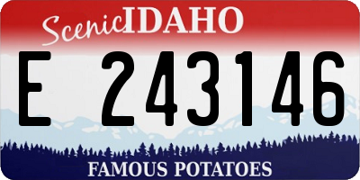 ID license plate E243146