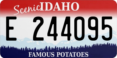 ID license plate E244095