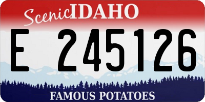 ID license plate E245126