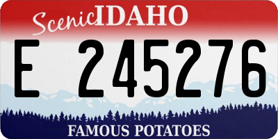 ID license plate E245276