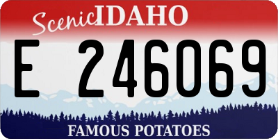 ID license plate E246069