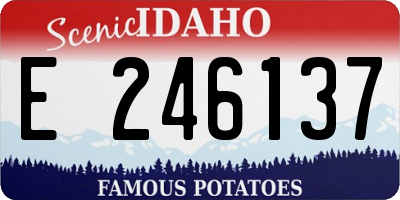 ID license plate E246137