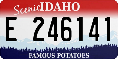 ID license plate E246141
