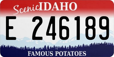 ID license plate E246189