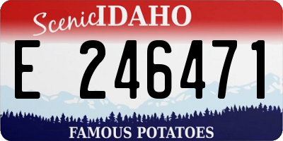 ID license plate E246471