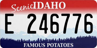 ID license plate E246776