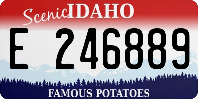 ID license plate E246889