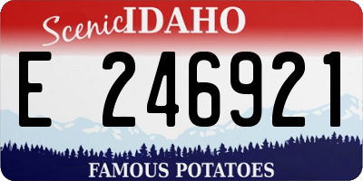 ID license plate E246921