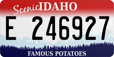 ID license plate E246927