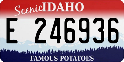 ID license plate E246936