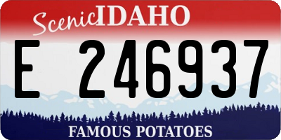 ID license plate E246937