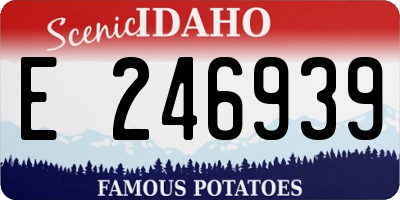 ID license plate E246939