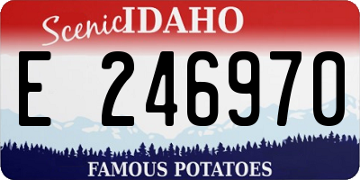 ID license plate E246970