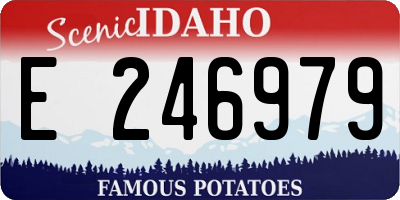 ID license plate E246979