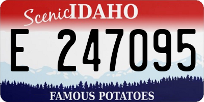 ID license plate E247095
