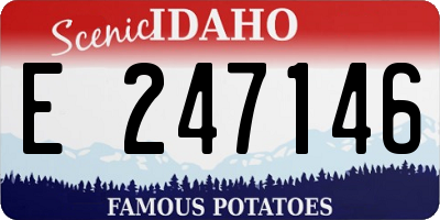 ID license plate E247146