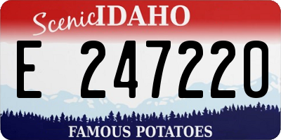 ID license plate E247220