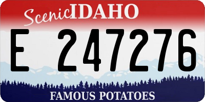 ID license plate E247276