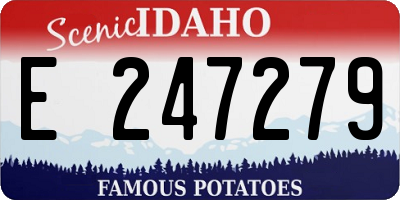 ID license plate E247279