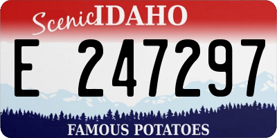 ID license plate E247297