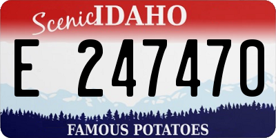 ID license plate E247470