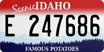 ID license plate E247686