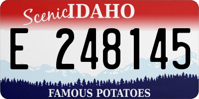 ID license plate E248145