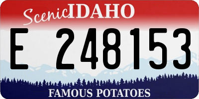 ID license plate E248153