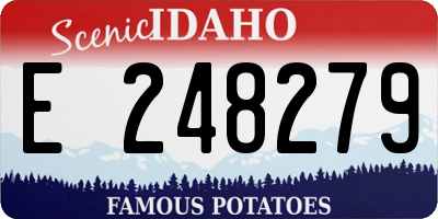 ID license plate E248279