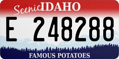 ID license plate E248288