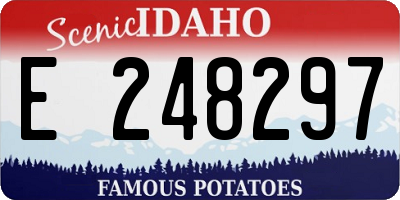 ID license plate E248297