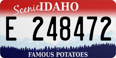 ID license plate E248472