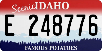 ID license plate E248776
