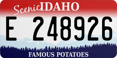 ID license plate E248926