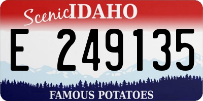 ID license plate E249135