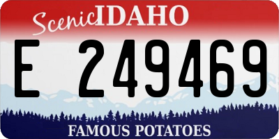 ID license plate E249469