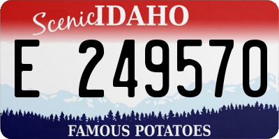 ID license plate E249570