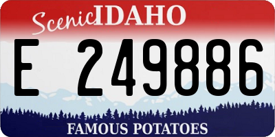 ID license plate E249886