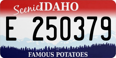ID license plate E250379