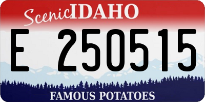 ID license plate E250515