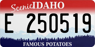 ID license plate E250519