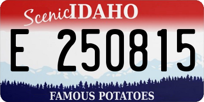 ID license plate E250815