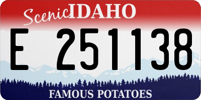 ID license plate E251138